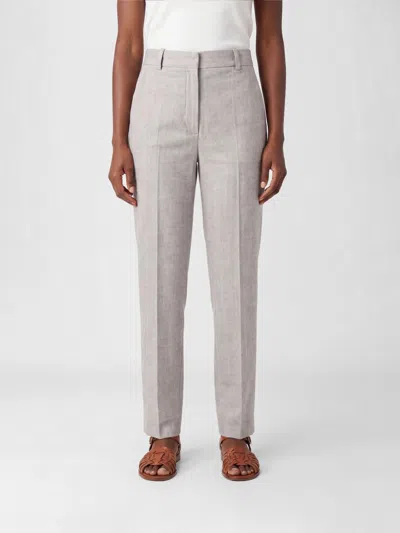 Circolo 1901 Pants Woman Color White In Gray