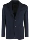 Circolo 1901 Stretch Technical Jersey Jacket In 蓝色