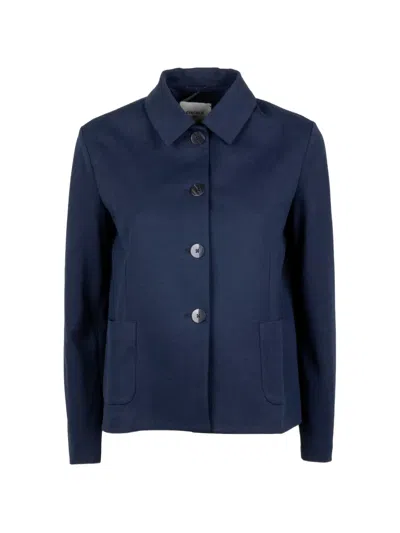 Circolo 1901 Patch-pocket Jacket In Blue