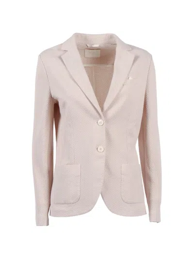 Circolo 1901 Pattern Buttoned Blazer In Pink