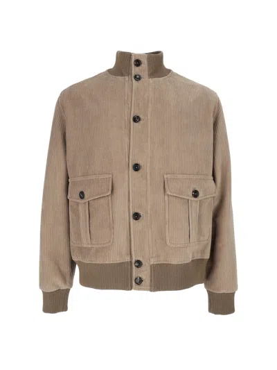 Circolo 1901 Corduroy-effect Jacket In Brown