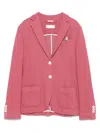Circolo 1901 Pink Cotton Single-breasted Blazer