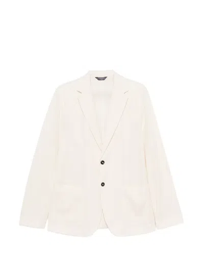 Circolo 1901 Pinstripe-pattern Single-breasted Blazer In Neutral