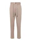 Circolo 1901 Pique Drawstring Trousers In Grey