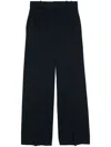 Circolo 1901 Wide-leg Stretch Cotton Pants In Blue