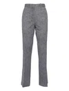 Circolo 1901 Textured Piquet Flared Pants In Gray