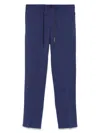 Circolo 1901 Trousers Cotton Elasticated Waistband In Blue