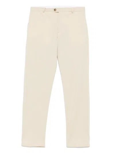 Circolo 1901 Piqué-weave Trousers In Neutrals