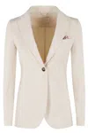 Circolo 1901 Double-breasted Blazer In Neutrals