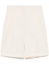 Circolo 1901 Pleated Shorts In Neutrals