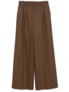 Circolo 1901 Pleated Trousers In Brown