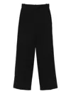 Circolo 1901 Tailored Black Trousers With Concealed Fastening In Black