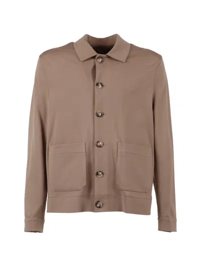 Circolo 1901 Polo-collar Jacket In Brown