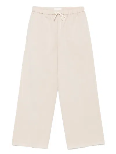 Circolo 1901 Poplin Trousers In Neutral