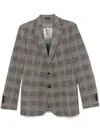 Circolo 1901 Price Of Wales-check Blazer In Brown