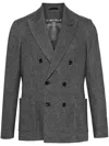 Circolo 1901 Prince Of Wales Check Blazer In Gray