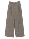 Circolo 1901 Prince Of Wales-check Trousers In Gray