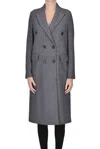 Circolo 1901 Prince Of Wales Print Coat In Gray