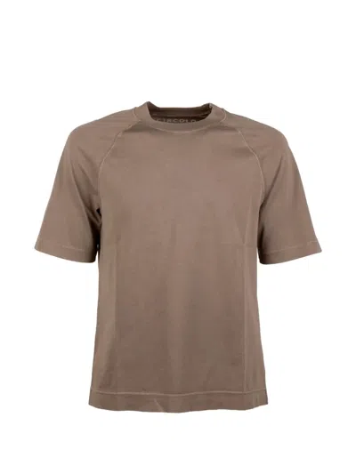 Circolo 1901 Raglan-sleeves T-shirt In Brown