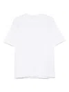 Circolo 1901 Crew Neck Cotton T-shirt With Short Raglan Sleeves In White