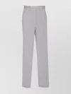 Circolo 1901 Regular Fit Trousers Button Detail In Gray