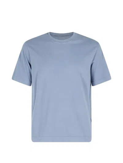Circolo 1901 Ribbed Crew-neck T-shirt In Blue