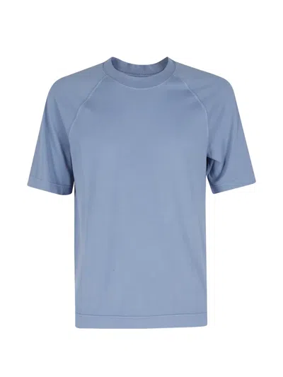 Circolo 1901 Ribbed Crew-neck T-shirt In Brown