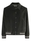 Circolo 1901 Ribbed-cuff Corduroy Jacket In Gray
