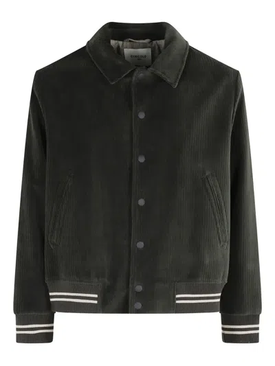 Circolo 1901 Ribbed-cuff Corduroy Jacket In Gray
