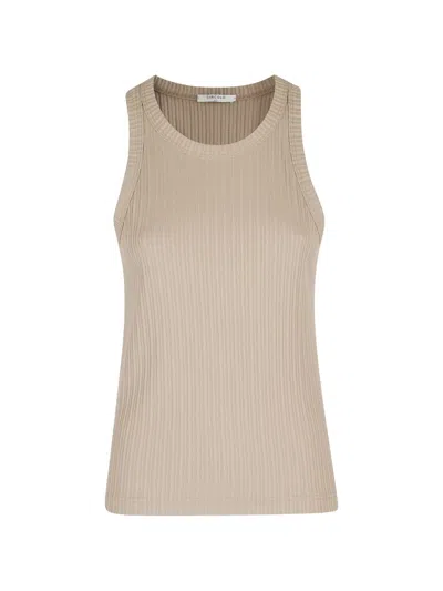 Circolo 1901 Ribbed Racer Vest In Neutral