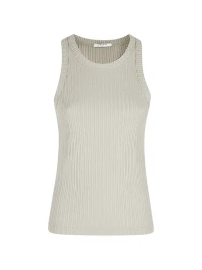 Circolo 1901 Ribbed Top In Gray