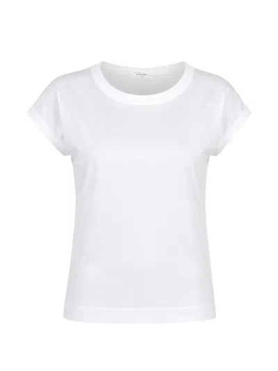 Circolo 1901 Rolled-cuff T-shirt In White