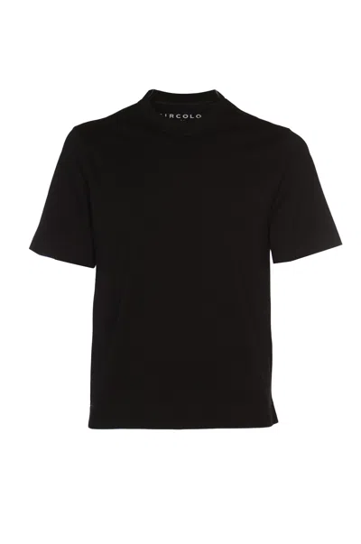 Circolo 1901 Round Neck T-shirt In Black