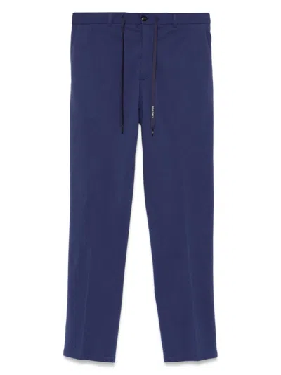 CIRCOLO 1901 ROYAL BLUE COTTON TROUSERS