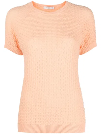 Circolo 1901 Short-sleeve Cotton T-shirt In Orange