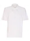 Circolo 1901 Polo Shirt With Ribbed Cuffs And Short Sleeves In White