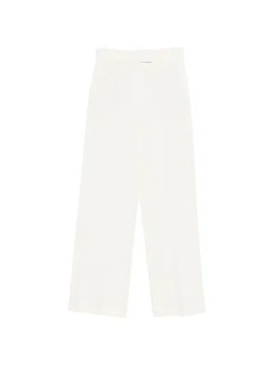 Circolo 1901 Side-pocket Straight Trousers In White