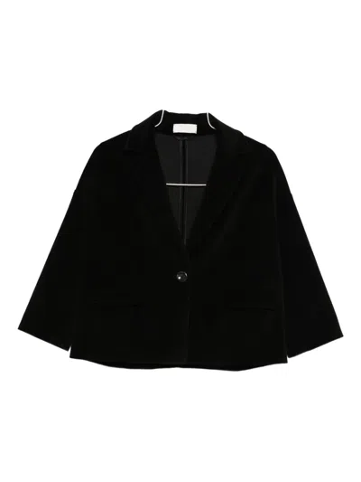 Circolo 1901 Single-breasted Blazer In Black
