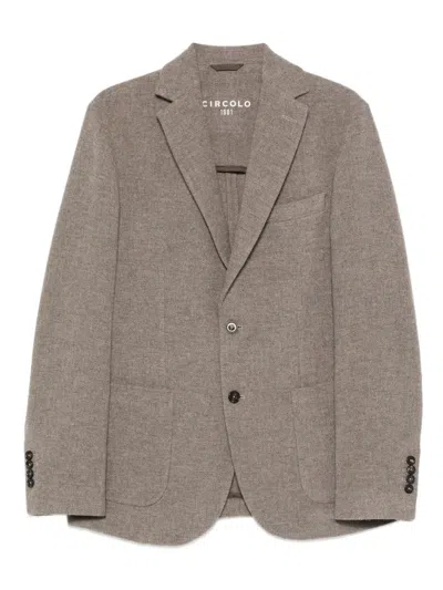 Circolo 1901 Single-breasted Blazer In Brown