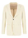 Circolo 1901 Stretch Cotton Blazer With Front Pockets In Neutral