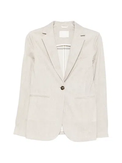 Circolo 1901 Long-sleeved Suit Jacket In Neutral