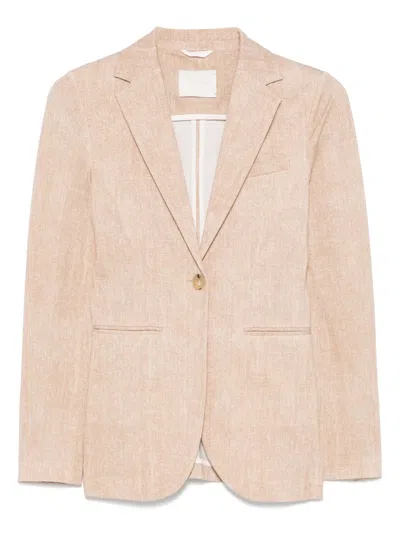 Circolo 1901 Single-breasted Blazer In Neutrals
