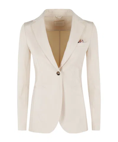 Circolo 1901 Piqué Blazer In White