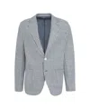 Circolo 1901 Checkered Cotton And Linen Blend Jacket