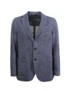 Circolo 1901 Prince Of Wales-check Blazer In Blue