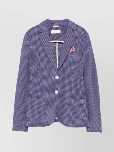 Circolo 1901 Single-breasted Cotton Jacket Lapels In Purple