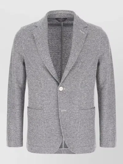 Circolo 1901 Single Breasted Jacket Gilet Notch Lapel In Gray