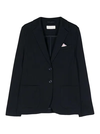 Circolo 1901 Single-breasted Pique Jacket In Blue