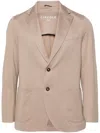 Circolo 1901 Single-breasted Piqué Blazer In Grey