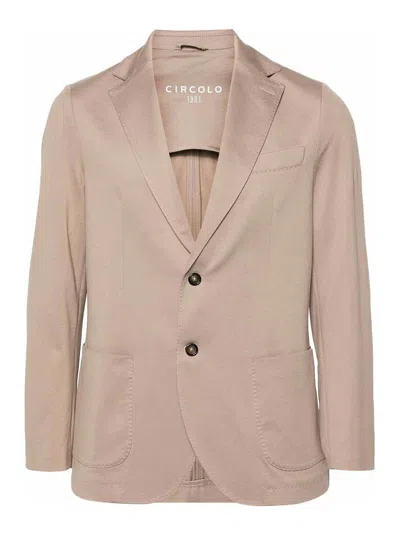 Circolo 1901 Single-breasted Pique Jacket In Grey